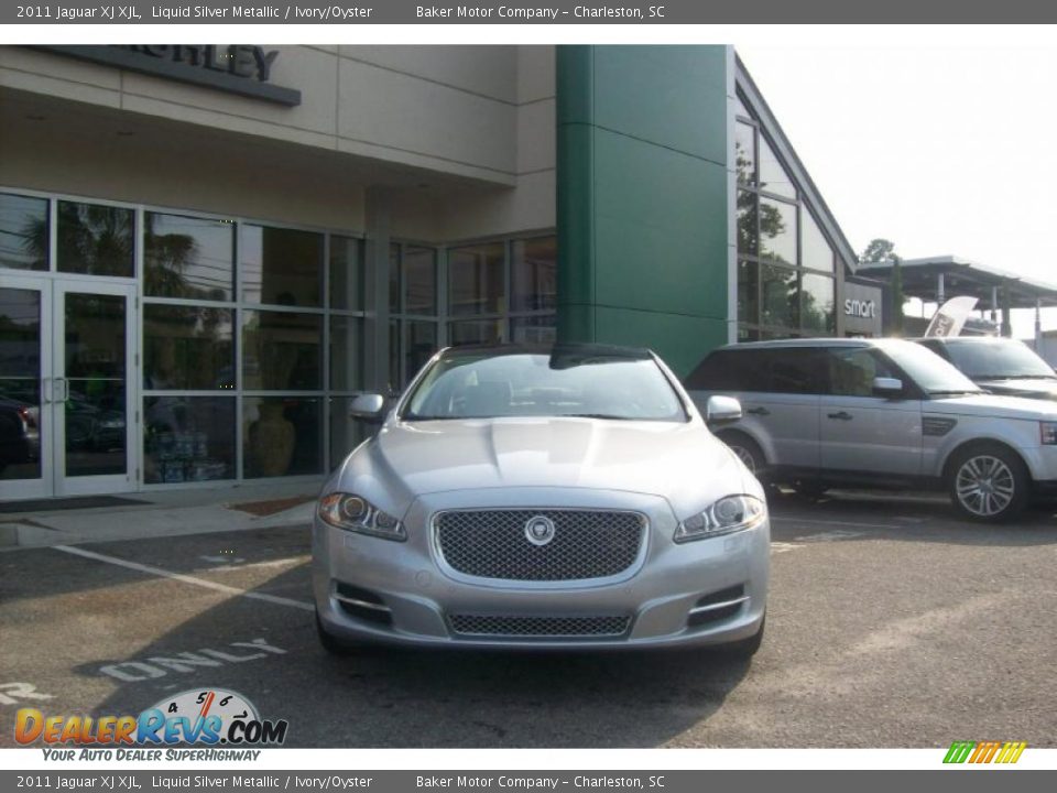 2011 Jaguar XJ XJL Liquid Silver Metallic / Ivory/Oyster Photo #3