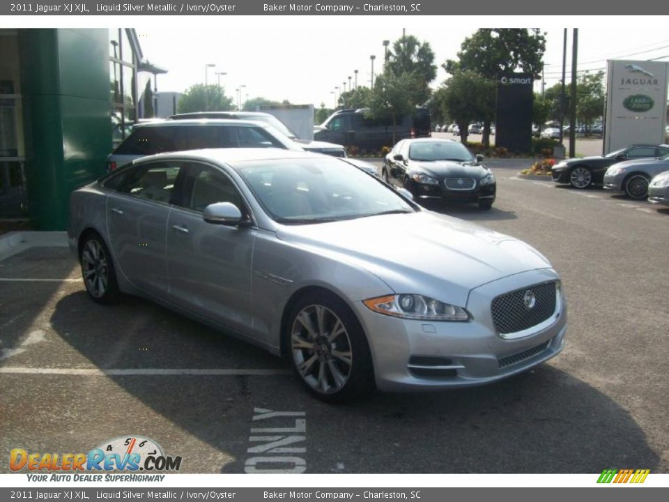 2011 Jaguar XJ XJL Liquid Silver Metallic / Ivory/Oyster Photo #4