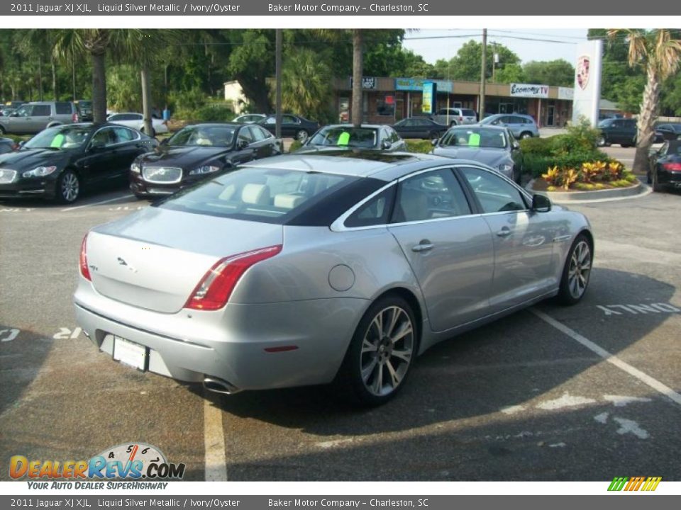 2011 Jaguar XJ XJL Liquid Silver Metallic / Ivory/Oyster Photo #5