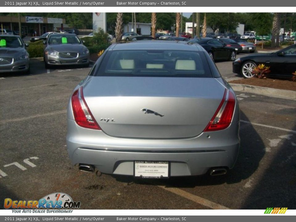 2011 Jaguar XJ XJL Liquid Silver Metallic / Ivory/Oyster Photo #6