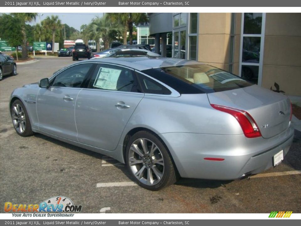 2011 Jaguar XJ XJL Liquid Silver Metallic / Ivory/Oyster Photo #7
