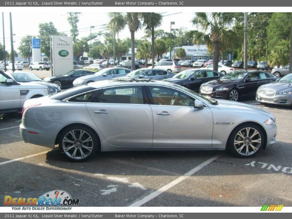 2011 Jaguar XJ XJL Liquid Silver Metallic / Ivory/Oyster Photo #8