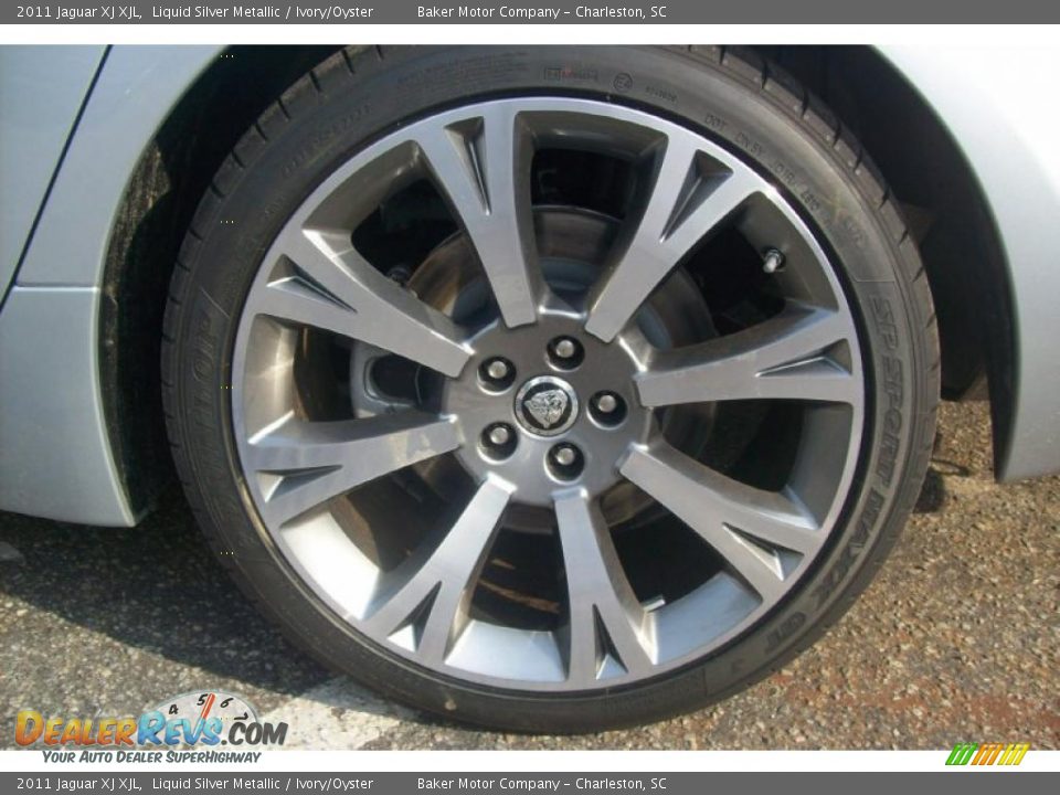 2011 Jaguar XJ XJL Liquid Silver Metallic / Ivory/Oyster Photo #9
