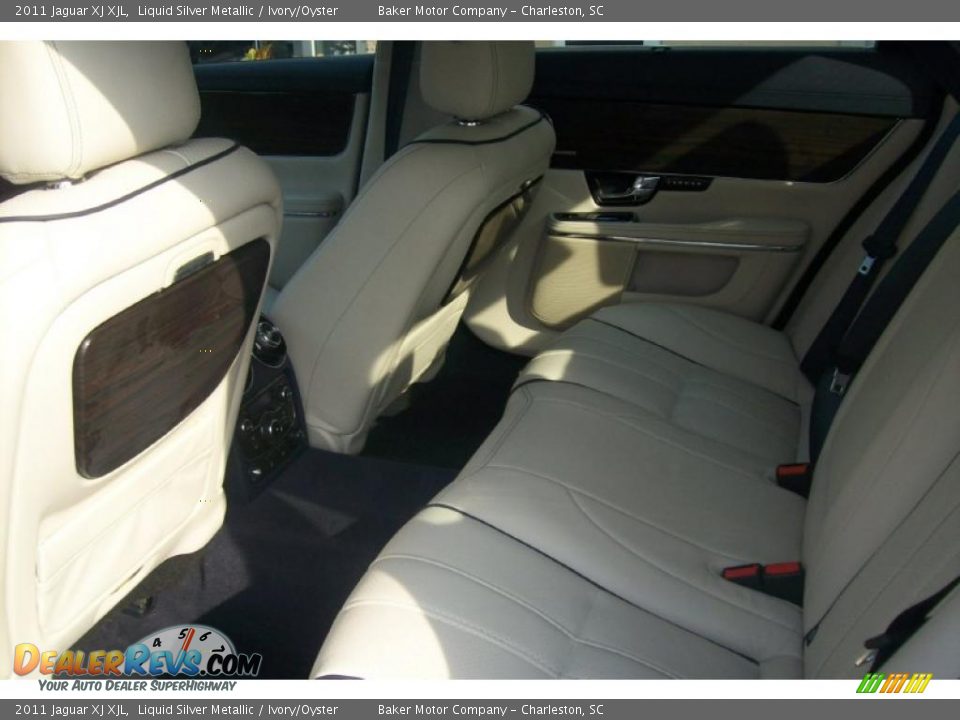 2011 Jaguar XJ XJL Liquid Silver Metallic / Ivory/Oyster Photo #11