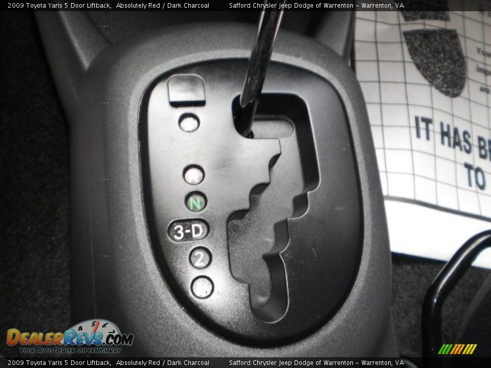 2009 Toyota Yaris 5 Door Liftback Absolutely Red / Dark Charcoal Photo #10