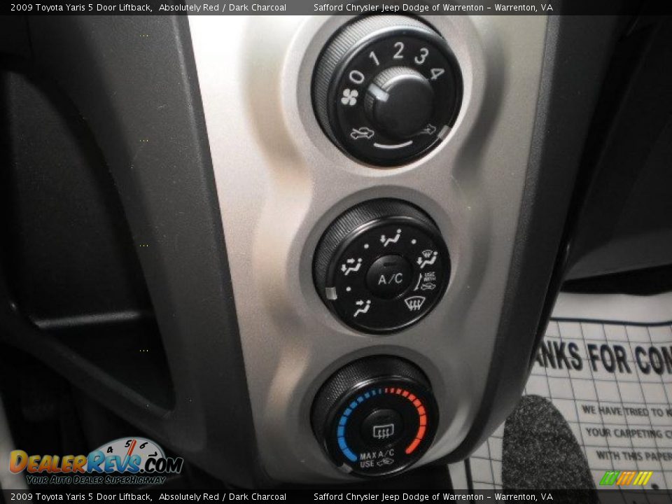2009 Toyota Yaris 5 Door Liftback Absolutely Red / Dark Charcoal Photo #11