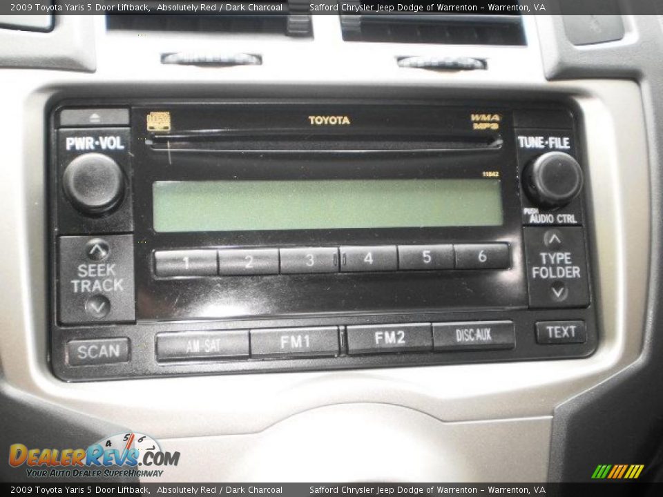 2009 Toyota Yaris 5 Door Liftback Absolutely Red / Dark Charcoal Photo #12