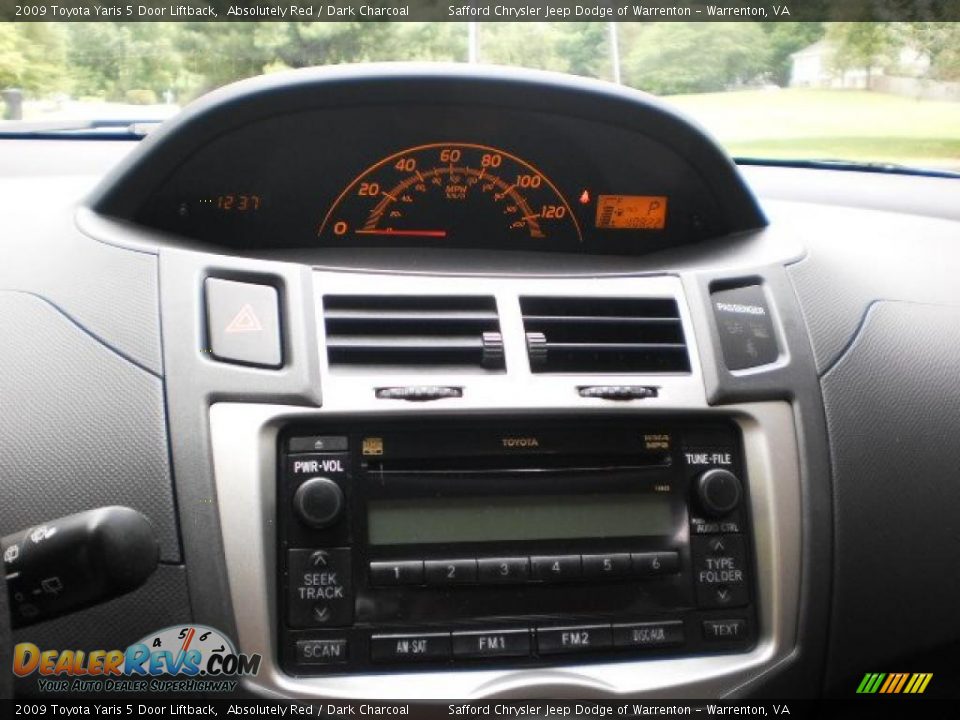 2009 Toyota Yaris 5 Door Liftback Absolutely Red / Dark Charcoal Photo #14