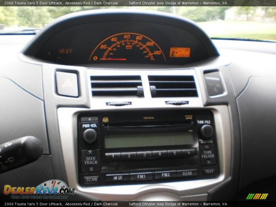 2009 Toyota Yaris 5 Door Liftback Absolutely Red / Dark Charcoal Photo #15