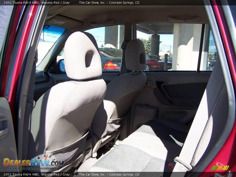 2001 Toyota RAV4 4WD Impulse Red / Gray Photo #15