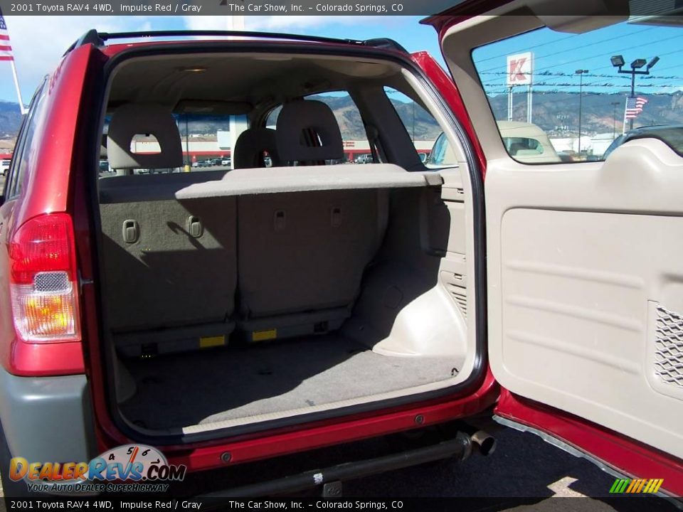 2001 Toyota RAV4 4WD Impulse Red / Gray Photo #16