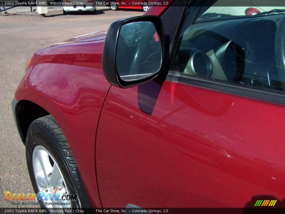 2001 Toyota RAV4 4WD Impulse Red / Gray Photo #17