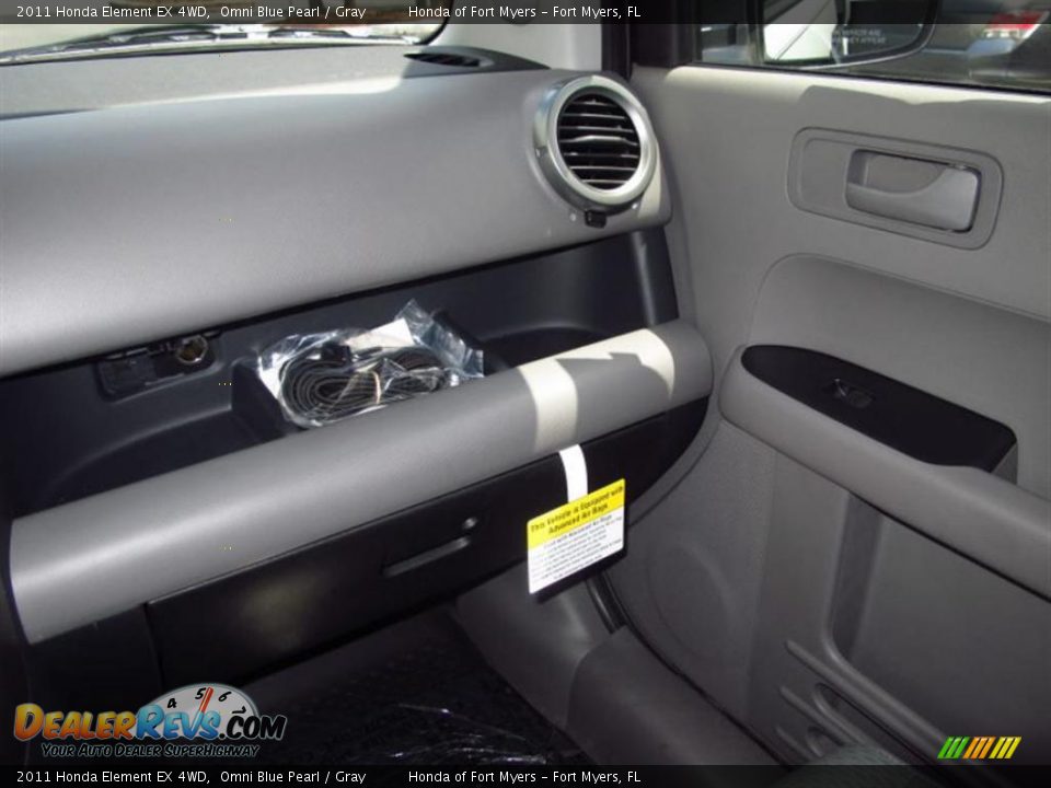 2011 Honda Element EX 4WD Omni Blue Pearl / Gray Photo #7