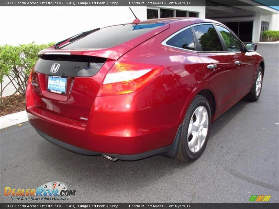 2011 Honda Accord Crosstour EX-L 4WD Tango Red Pearl / Ivory Photo #3