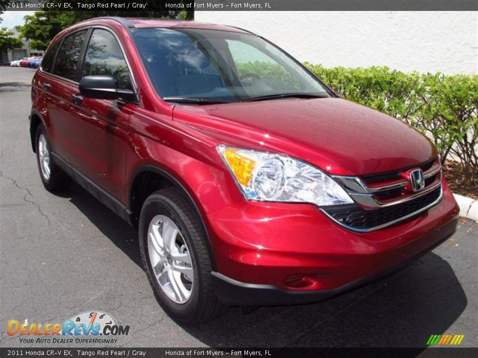 2011 Honda CR-V EX Tango Red Pearl / Gray Photo #1