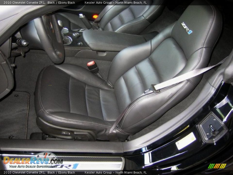 Ebony Black Interior - 2010 Chevrolet Corvette ZR1 Photo #14