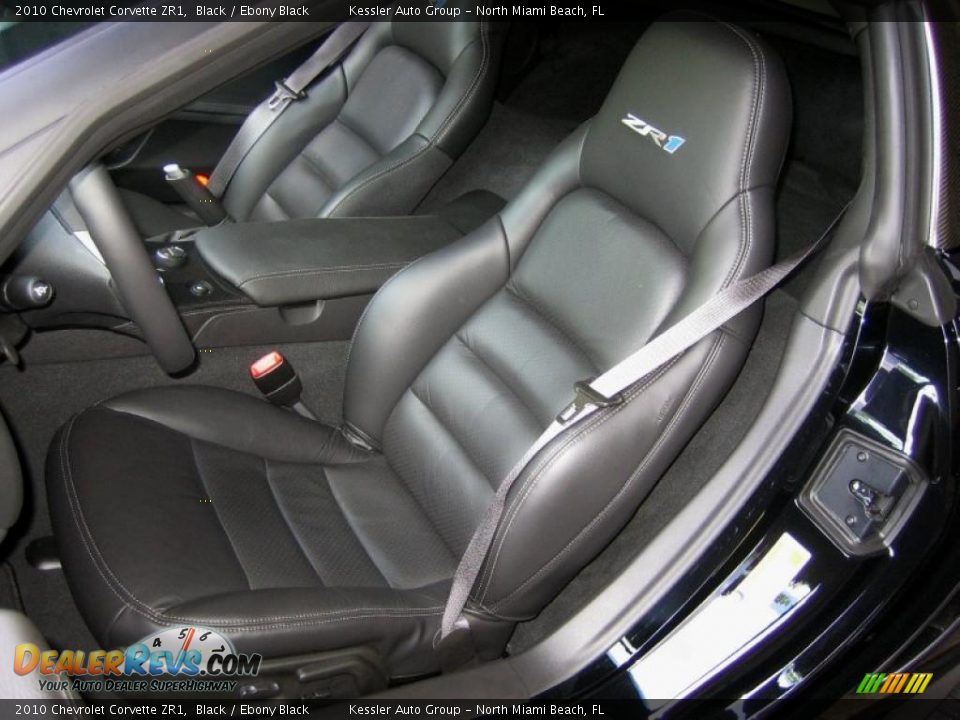 Ebony Black Interior - 2010 Chevrolet Corvette ZR1 Photo #15