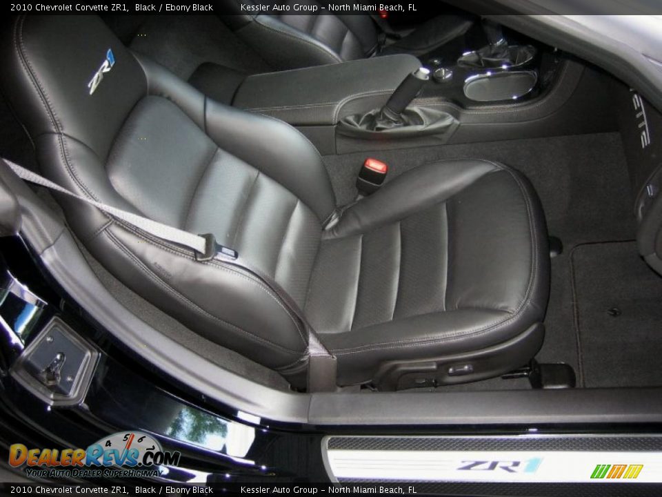 Ebony Black Interior - 2010 Chevrolet Corvette ZR1 Photo #16