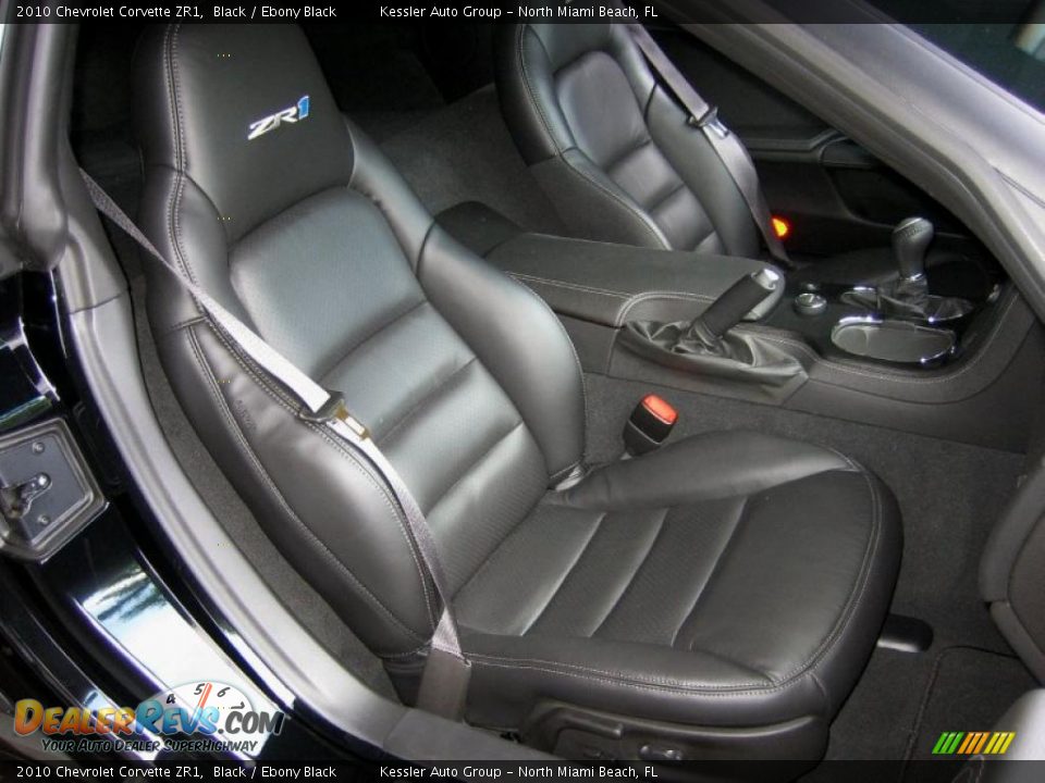 Ebony Black Interior - 2010 Chevrolet Corvette ZR1 Photo #17