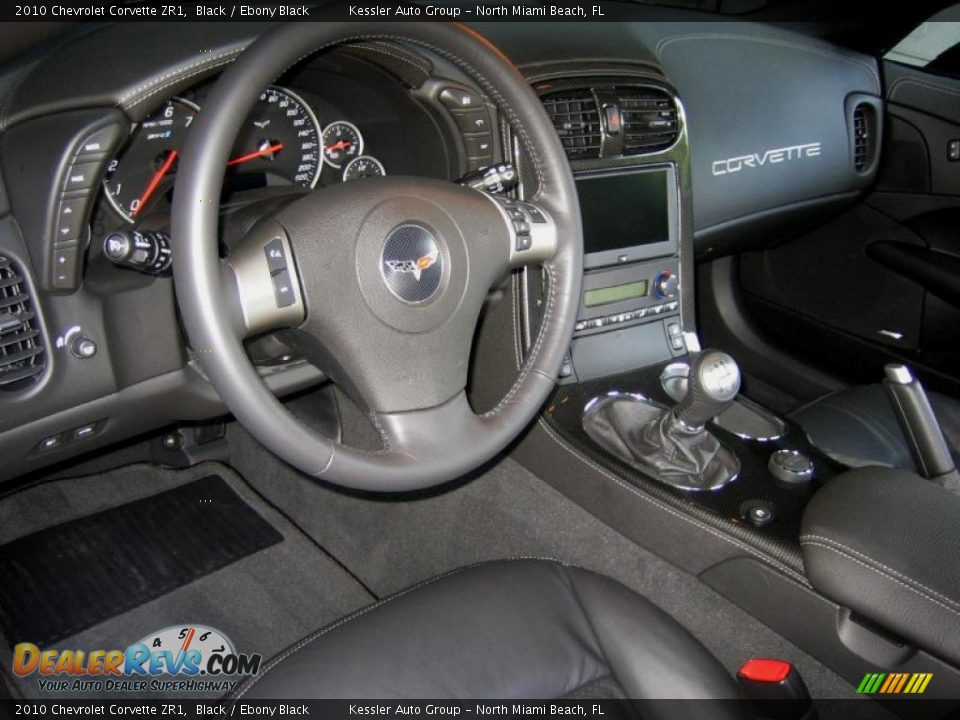 Ebony Black Interior - 2010 Chevrolet Corvette ZR1 Photo #21