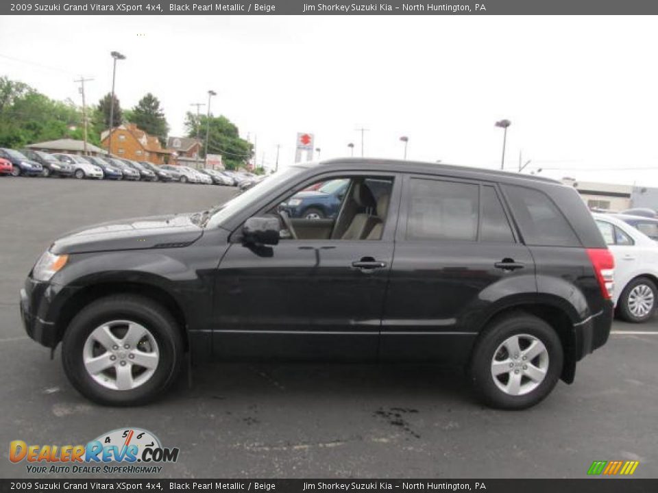 2009 Suzuki Grand Vitara XSport 4x4 Black Pearl Metallic / Beige Photo #5