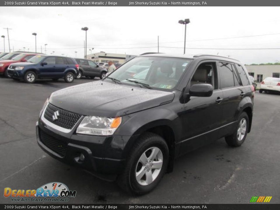 2009 Suzuki Grand Vitara XSport 4x4 Black Pearl Metallic / Beige Photo #6