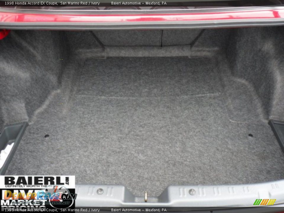 1998 Honda Accord EX Coupe San Marino Red / Ivory Photo #14