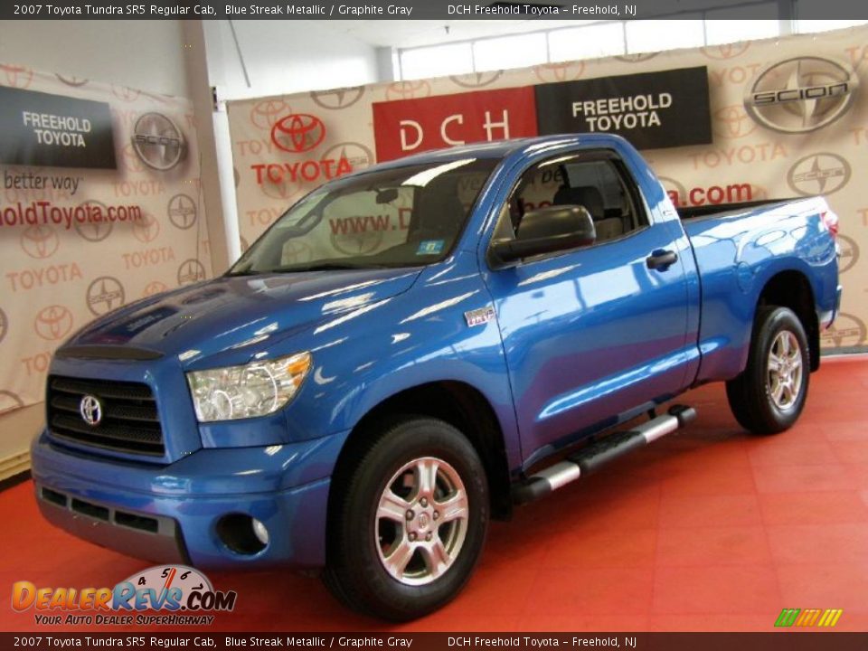 2007 Toyota Tundra SR5 Regular Cab Blue Streak Metallic / Graphite Gray Photo #1