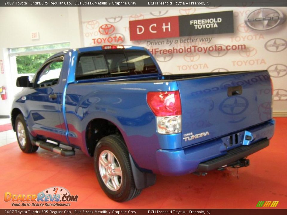 2007 Toyota Tundra SR5 Regular Cab Blue Streak Metallic / Graphite Gray Photo #6