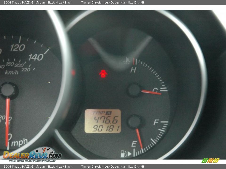 2004 Mazda MAZDA3 i Sedan Black Mica / Black Photo #10