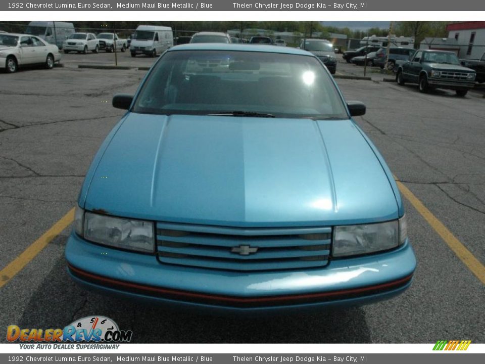 1992 Chevrolet Lumina Euro Sedan Medium Maui Blue Metallic / Blue Photo #2