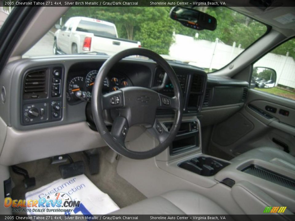 2005 Chevrolet Tahoe Z71 4x4 Silver Birch Metallic / Gray/Dark Charcoal Photo #19