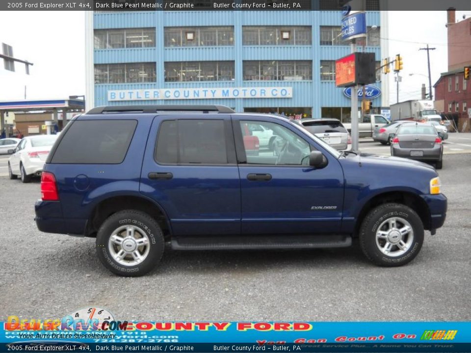 2005 Ford Explorer XLT 4x4 Dark Blue Pearl Metallic / Graphite Photo #1