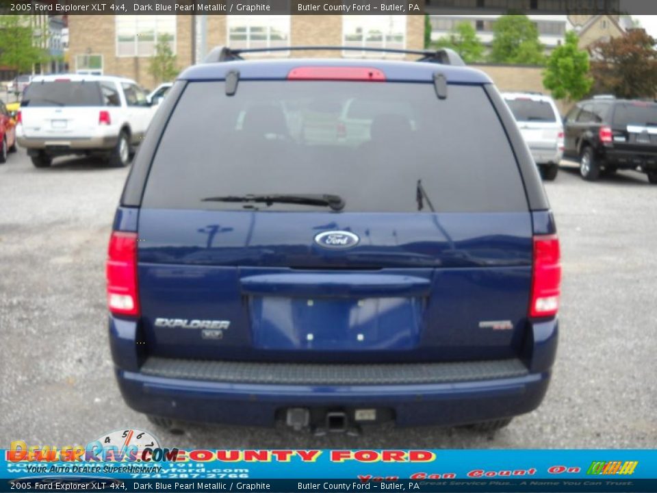 2005 Ford Explorer XLT 4x4 Dark Blue Pearl Metallic / Graphite Photo #3