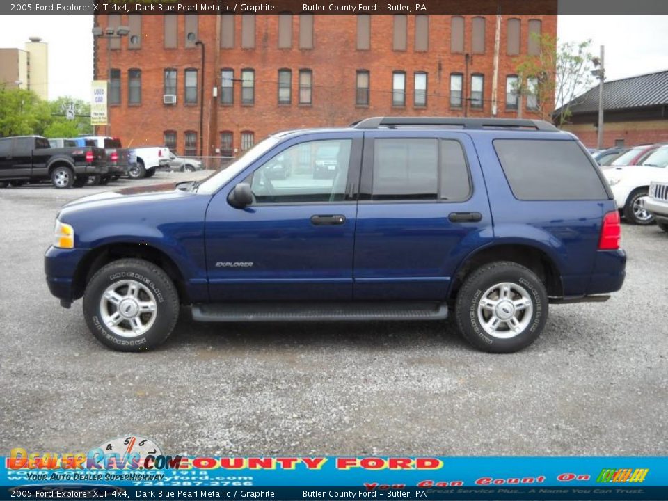 2005 Ford Explorer XLT 4x4 Dark Blue Pearl Metallic / Graphite Photo #5