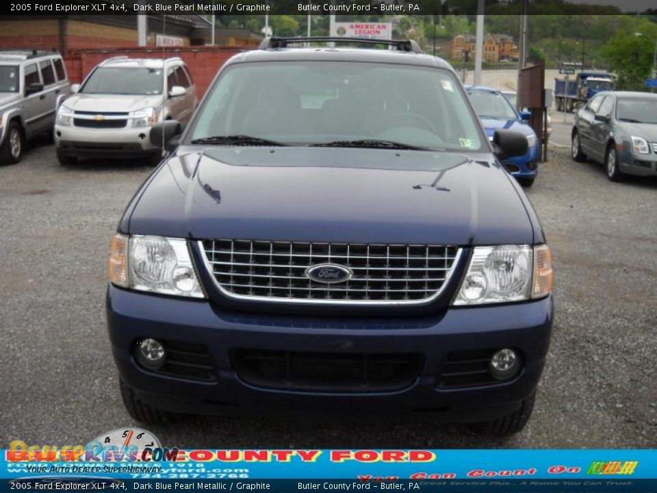 2005 Ford Explorer XLT 4x4 Dark Blue Pearl Metallic / Graphite Photo #19