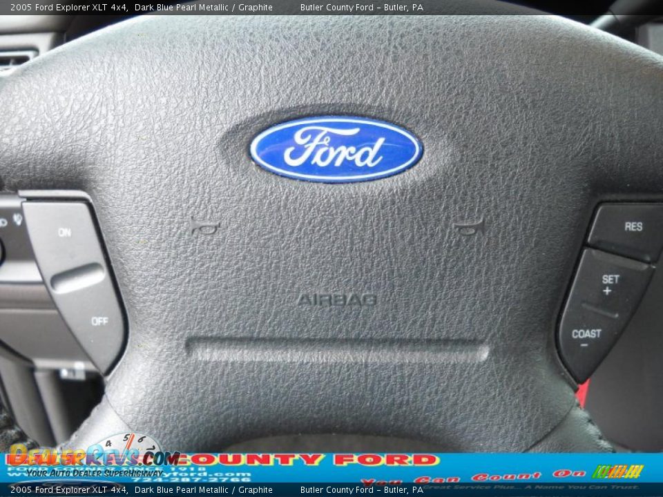 2005 Ford Explorer XLT 4x4 Dark Blue Pearl Metallic / Graphite Photo #24