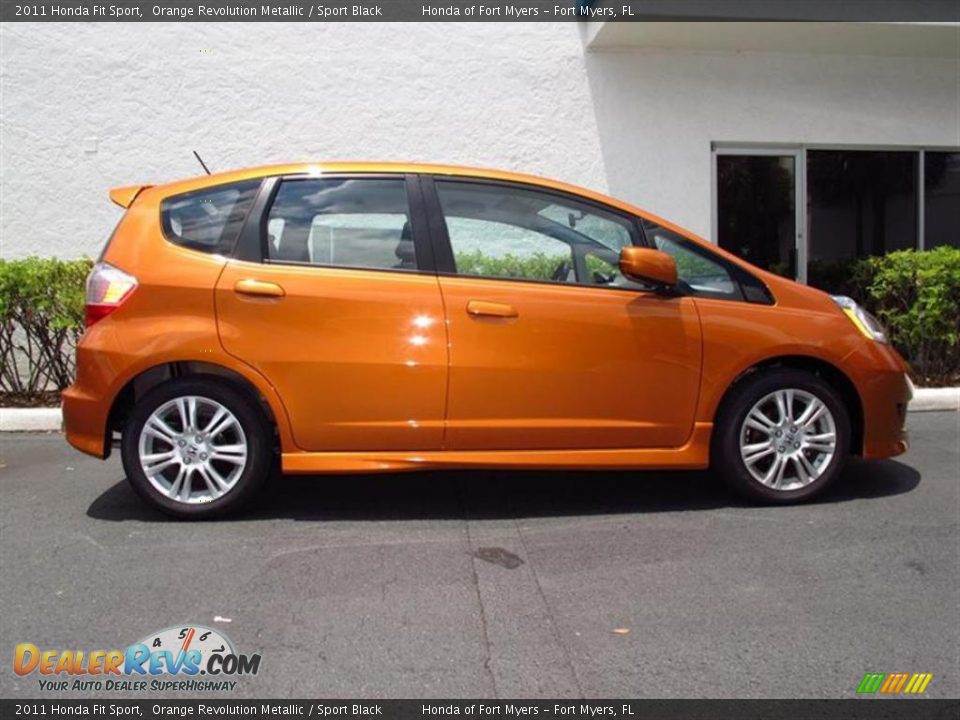 Orange honda fit 2011 #6