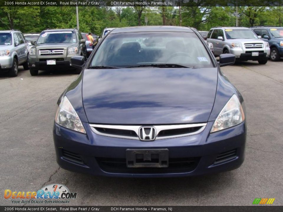 2006 Honda Accord EX Sedan Royal Blue Pearl / Gray Photo #4