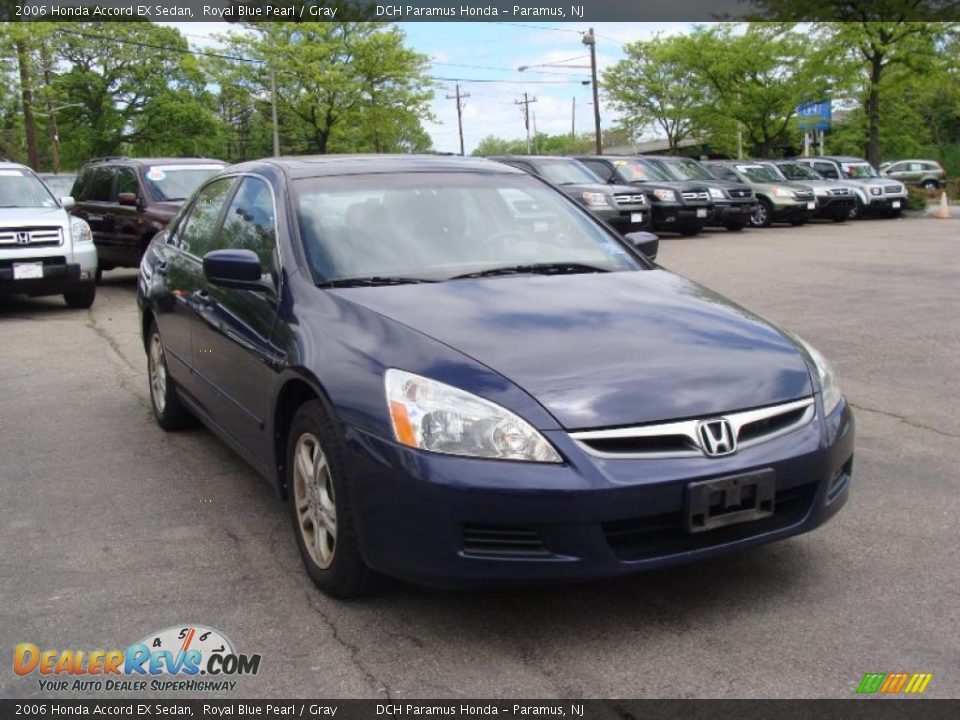 2006 Honda Accord EX Sedan Royal Blue Pearl / Gray Photo #5