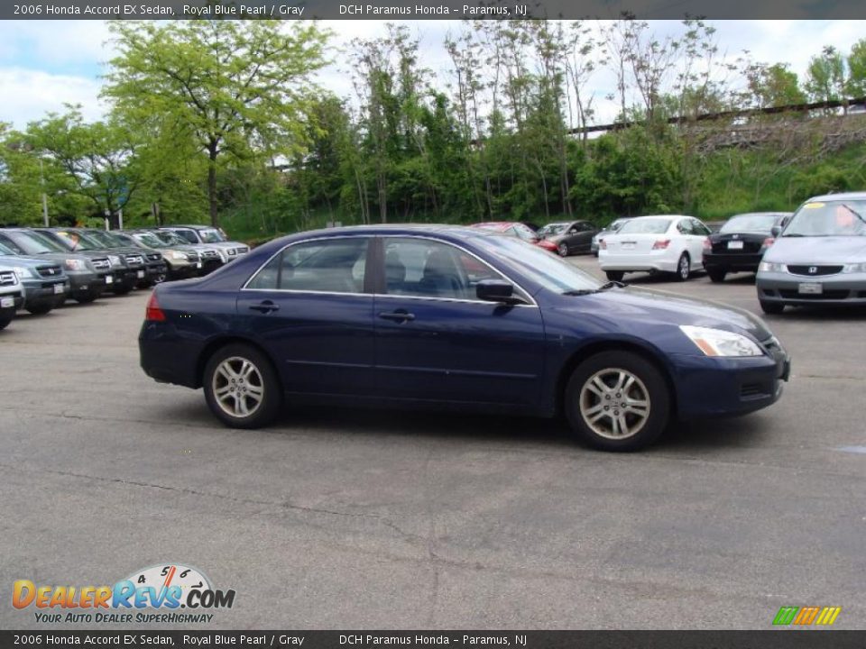 2006 Honda Accord EX Sedan Royal Blue Pearl / Gray Photo #6