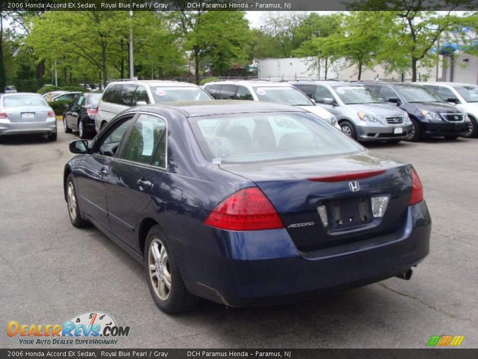 2006 Honda Accord EX Sedan Royal Blue Pearl / Gray Photo #9