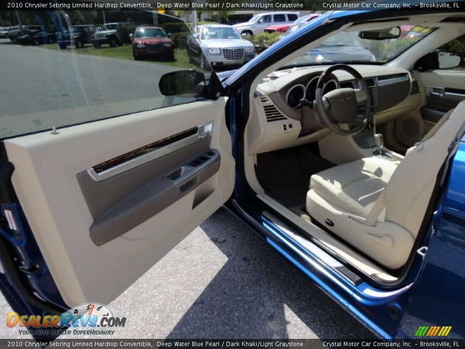 Dark Khaki/Light Graystone Interior - 2010 Chrysler Sebring Limited Hardtop Convertible Photo #4