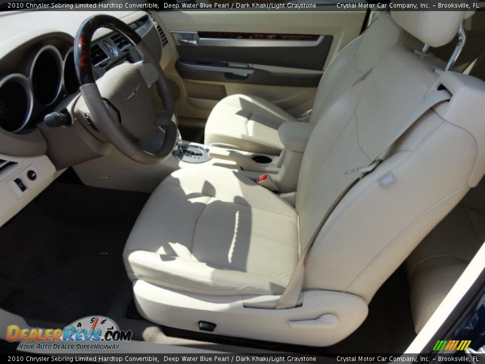 Dark Khaki/Light Graystone Interior - 2010 Chrysler Sebring Limited Hardtop Convertible Photo #5