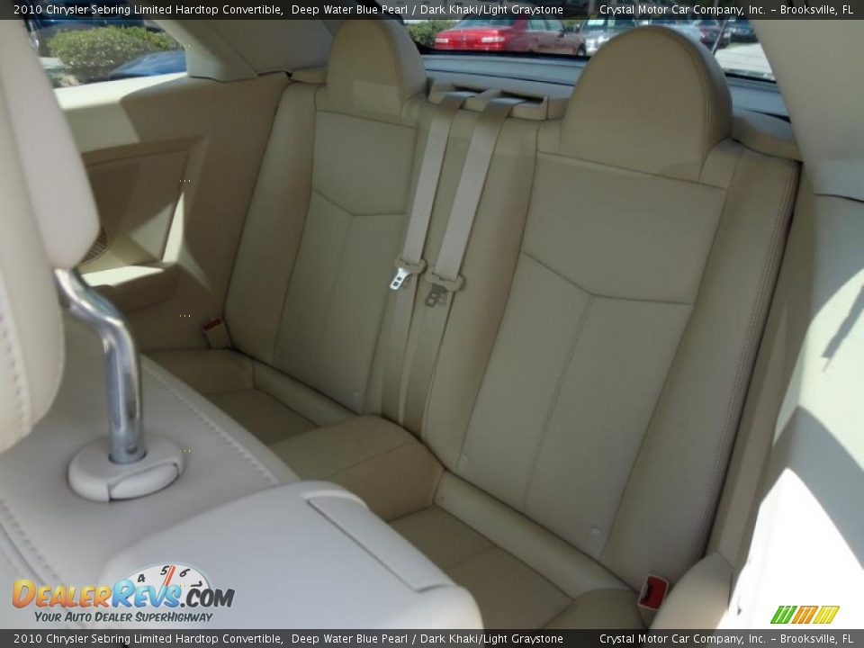 Dark Khaki/Light Graystone Interior - 2010 Chrysler Sebring Limited Hardtop Convertible Photo #6