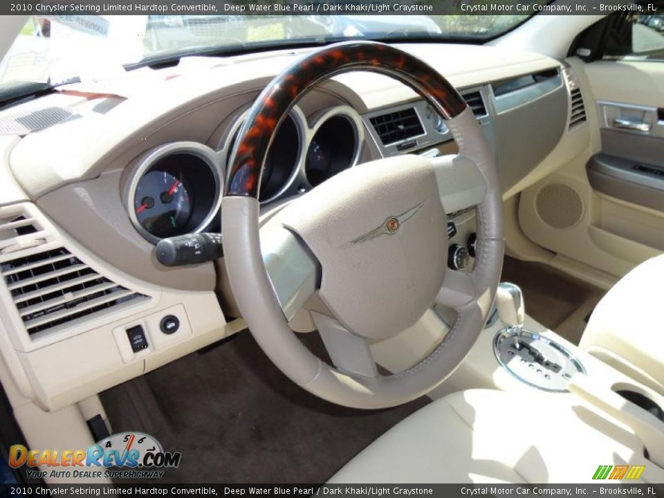 2010 Chrysler Sebring Limited Hardtop Convertible Steering Wheel Photo #7