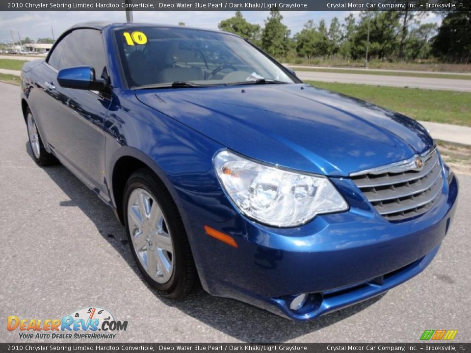 Front 3/4 View of 2010 Chrysler Sebring Limited Hardtop Convertible Photo #12