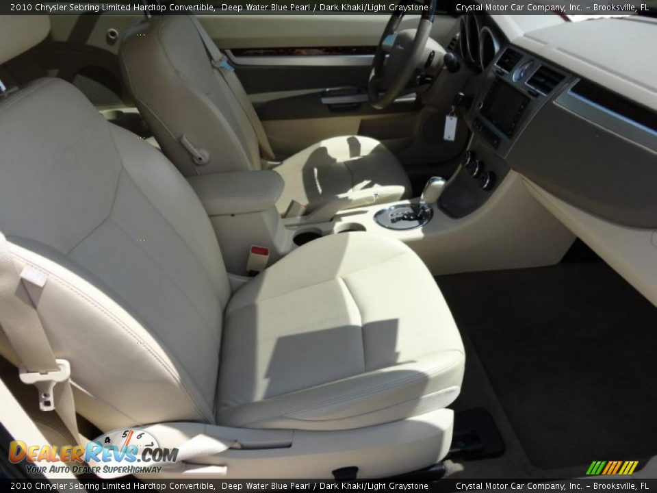 Dark Khaki/Light Graystone Interior - 2010 Chrysler Sebring Limited Hardtop Convertible Photo #14