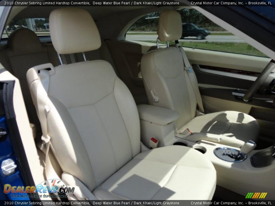 Dark Khaki/Light Graystone Interior - 2010 Chrysler Sebring Limited Hardtop Convertible Photo #15