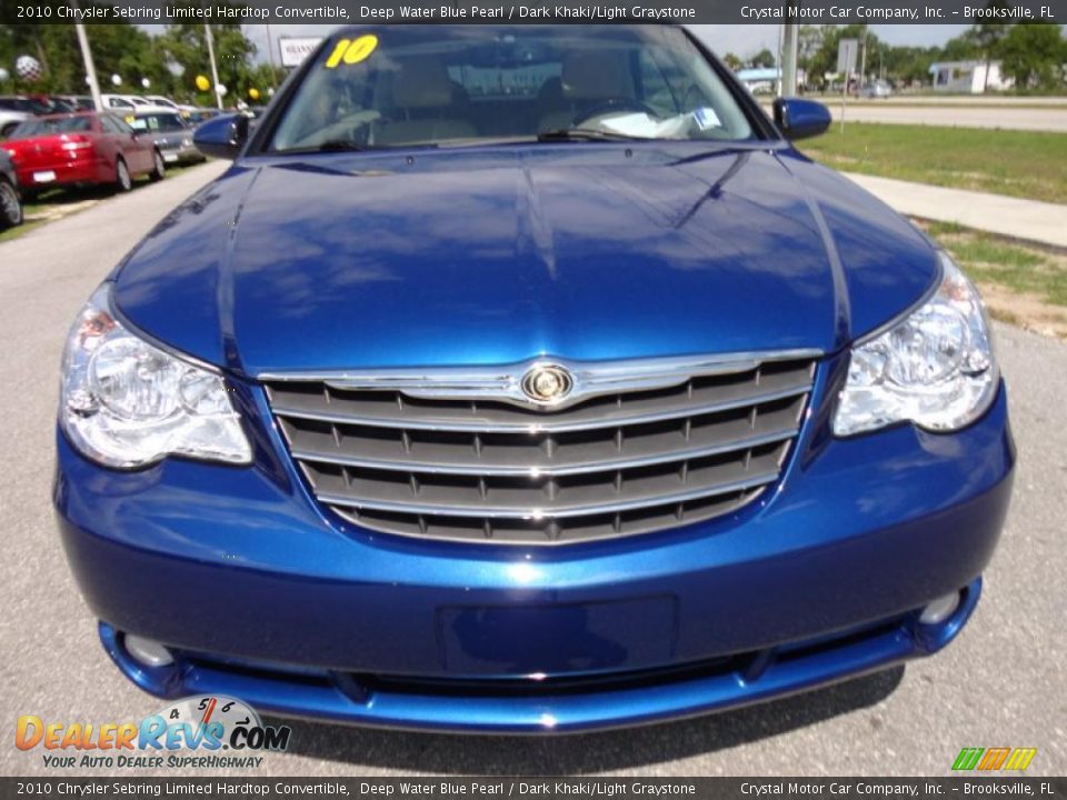 Deep Water Blue Pearl 2010 Chrysler Sebring Limited Hardtop Convertible Photo #16